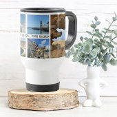 ファミリーバケーション6フォトコラージュカスタムおもしろい トラベルマグ