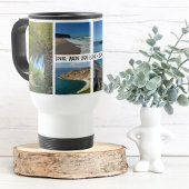 ファミリーバケーション6フォトコラージュカスタムおもしろい トラベルマグ