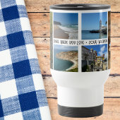 ファミリーバケーション6フォトコラージュカスタムおもしろい トラベルマグ