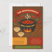 ファミリーバックヤードチリ調理師オフポトラック秋パーティー 招待状 (正面)