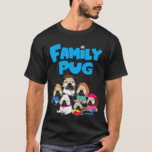 ファミリーパグ612 Tシャツ (正面)