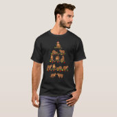 ファミリーパジャマがクリスマスマッチンググリズリーベアをセット Tシャツ (正面フル)