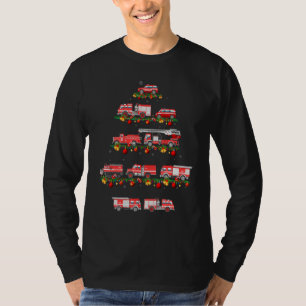 ファミリーパジャマセット クリスマス消防士トラック Xmas Tシャツ