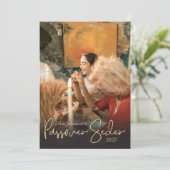 ファミリーパスソーバーシーダー写真テンプレート招待状 招待状 (スタンド正面)