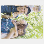 ファミリーパーソナライズされたカスタムブランケット フリースブランケット (正面(横))