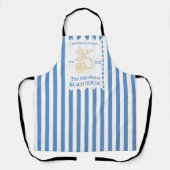 ファミリーパーソナライズされたコースタルレモンビーチハウスデコ エプロン (正面)