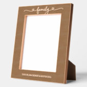 ファミリーパーソナライズされたタイポグラフィラブズハート レーザー彫刻フレーム (左)