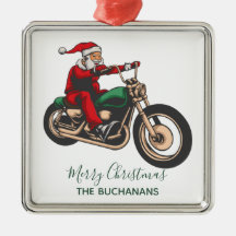 ファミリーパーソナライズされたバイクもしくは自転車に乗る人サンタクリスマス