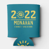 ファミリーパーソナライズされたバケーションサンシャイン 缶クーラー (裏面)