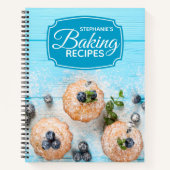 ファミリーパーソナライズされたベーキングクックブックレシピ ノートブック (正面)