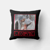 ファミリーパーソナライズされたペット写真テンプレート クッション (裏面)