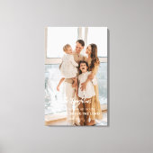 ファミリーパーソナライズされたポートレート キャンバスプリント (正面)