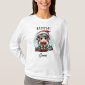 ファミリーパーソナライズされたマッチングクリスマス小妖精や小人 Tシャツ (正面)