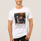 ファミリーパーソナライズされた写真ヴィンテクールージクリスマス トライブレンドTシャツ (正面)