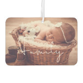 ファミリーパーソナライズされた写真空気清浄機 カーエアーフレッシュナー (裏面)