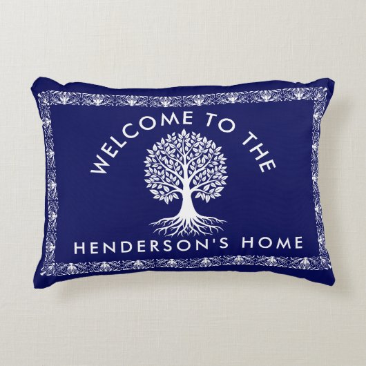 ファミリーパーソナライズされた名アクセント枕 アクセントクッション (正面)