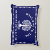 ファミリーパーソナライズされた名アクセント枕 アクセントクッション (裏面(縦))