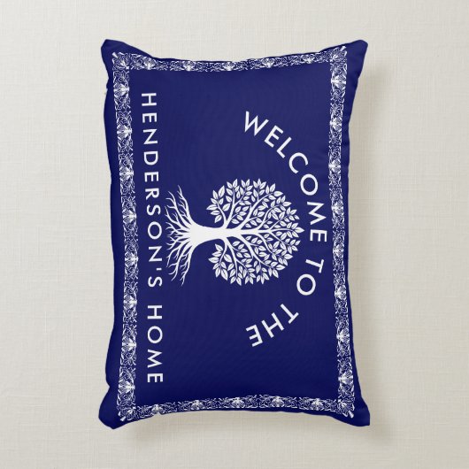 ファミリーパーソナライズされた名アクセント枕 アクセントクッション (正面(垂直))