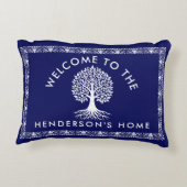 ファミリーパーソナライズされた名アクセント枕 アクセントクッション (裏面)
