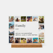 ファミリーパーソナライズされた定義16フォトコラージュ アクリルサイン (正面)