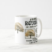 ファミリーパーソナライズされた懇親会オーク コーヒーマグカップ (正面右)