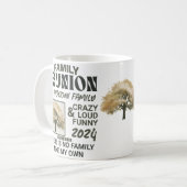 ファミリーパーソナライズされた懇親会オーク コーヒーマグカップ (正面左)