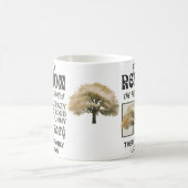 ファミリーパーソナライズされた懇親会オーク コーヒーマグカップ (中央)