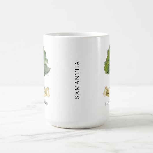 ファミリーパーソナライズされた懇親会カズツリキープサケ コーヒーマグカップ (中央)