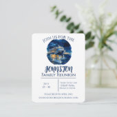 ファミリーパーソナライズされた懇親会クルーズ招待状 招待状 (スタンド正面)