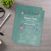 ファミリーパーソナライズされた懇親会サマービベス 招待状