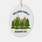 ファミリーパーソナライズされた懇親会セラミックオーナメント セラミックオーナメント (右)