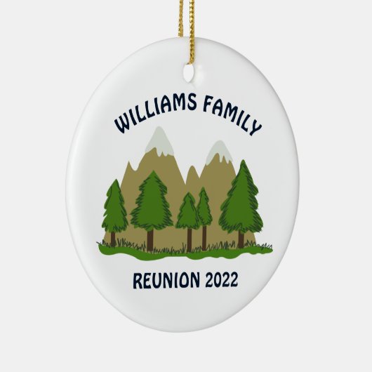 ファミリーパーソナライズされた懇親会セラミックオーナメント セラミックオーナメント (右)