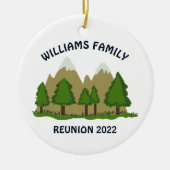 ファミリーパーソナライズされた懇親会セラミックオーナメント セラミックオーナメント (正面)
