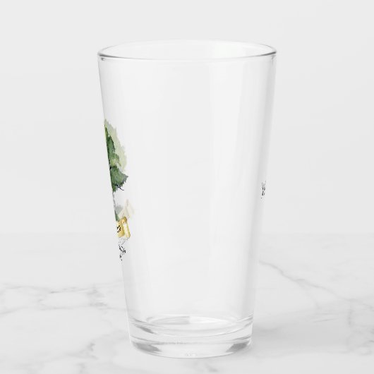 ファミリーパーソナライズされた懇親会ツリーシとこの形見 タンブラーグラス (左)