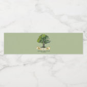 ファミリーパーソナライズされた懇親会系図学ツリーカスタム ペットボトルラベル (シングルラベル)