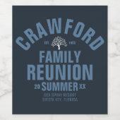 ファミリーパーソナライズされた懇親会食品&飲料ラベル ワインラベル (シングルラベル)