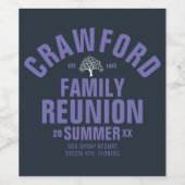 ファミリーパーソナライズされた懇親会食品&飲料ラベル ワインラベル (シングルラベル)