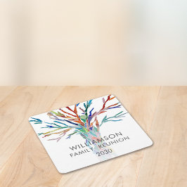 ファミリーパーソナライズされた懇親会 スクエアペーパーコースター