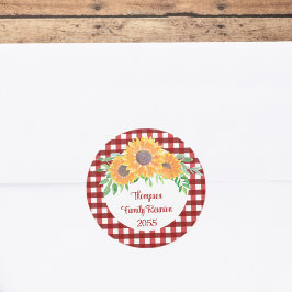 ファミリーパーソナライズされた懇親会 ラウンドシール