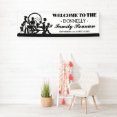 ファミリーパーソナライズされた懇親会 | BBQパーティー 横断幕 (インサイチュ)