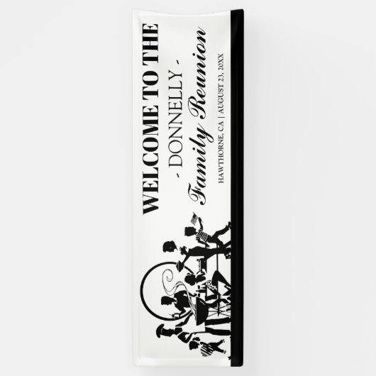 ファミリーパーソナライズされた懇親会 | BBQパーティー 横断幕 (縦)