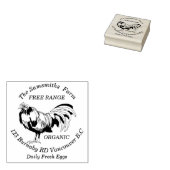 ファミリービジネスパーソナライズされたチキンエッグファーム ラバースタンプ (押印)