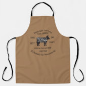 ファミリービジネスパーソナライズされたビーフファーム エプロン (正面)