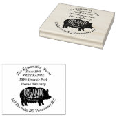 ファミリービジネス豚肉農場1960lg以来 ラバースタンプ (押印)