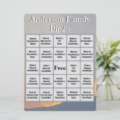 ファミリービンゴカードオレンジサンセットと山写真 (スタンド正面)