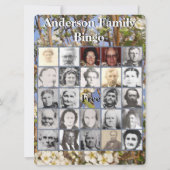 ファミリービンゴカードホワイト開花木の写真 (裏面)