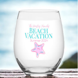 ファミリービーチクルーズ懇親会バケーションスターフィッシュ ステムなしワイングラス