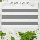 ファミリービーチハウスシーホース&ヒトデ キッチンタオル (折り畳み)