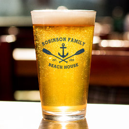 ファミリービーチハウス航海のいかりオアーズネイビー タンブラーグラス