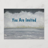 ファミリービーチバケーションサマーデスティネーション招待状 ポストカード (正面)